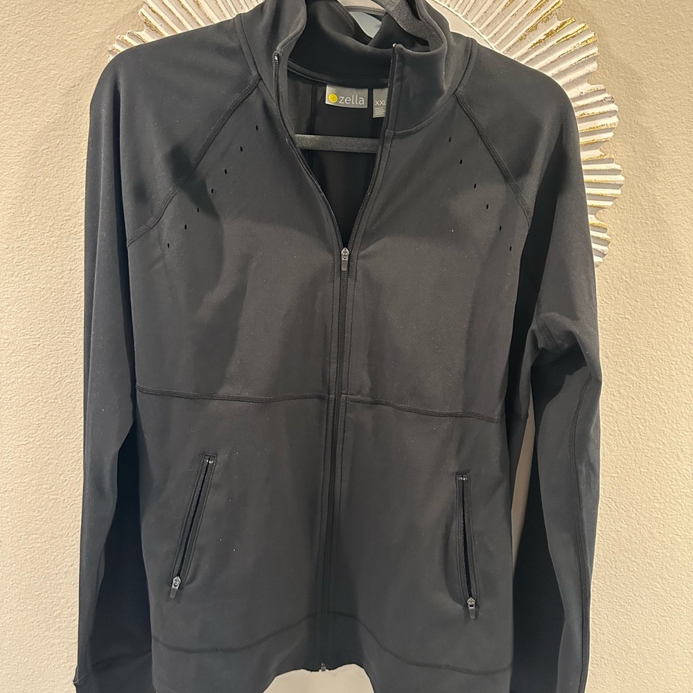 Zella Women’s Black Zip-Up Athletic Jacket